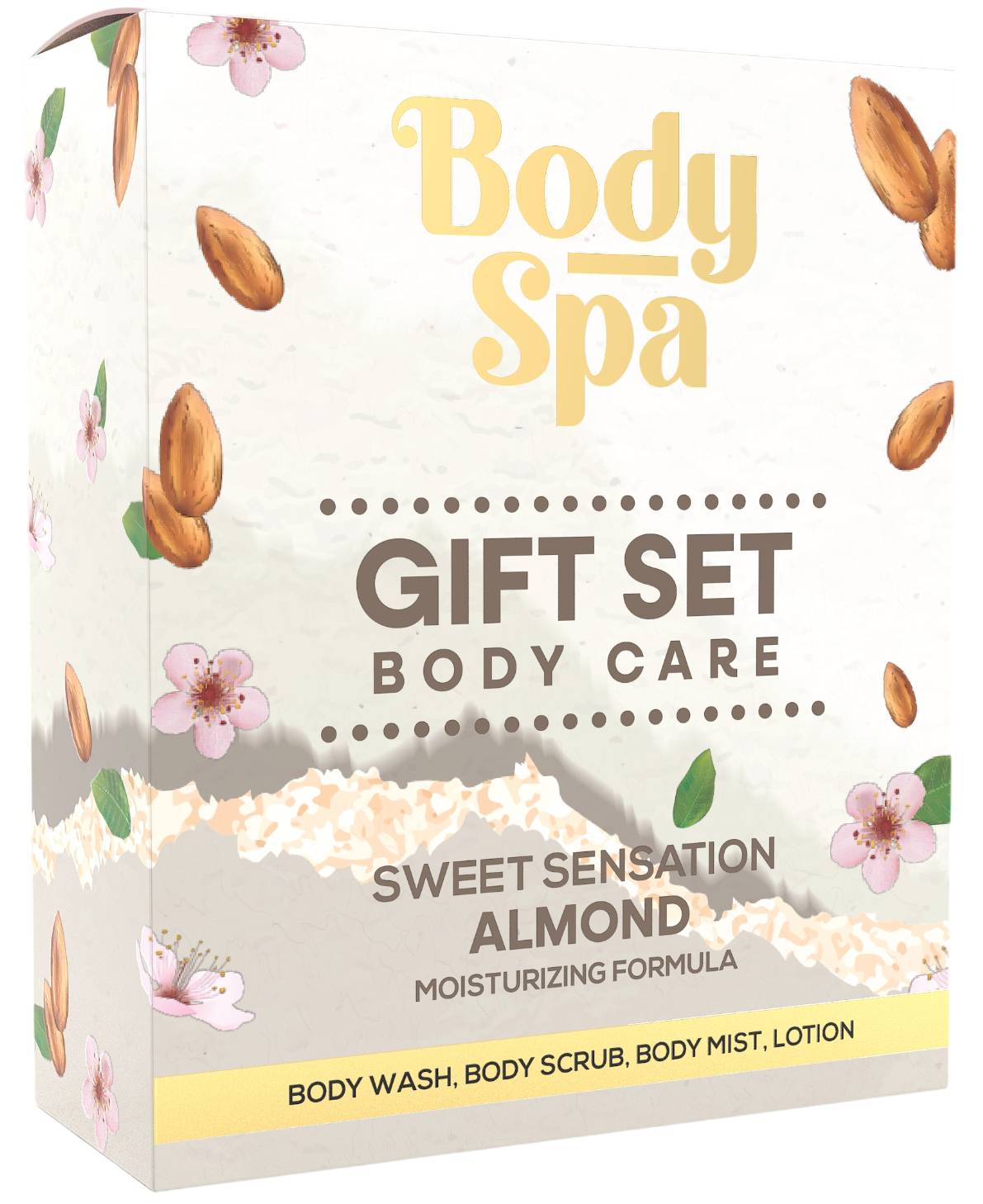 Body Spa Almond Shower Gift Box - 4 Items