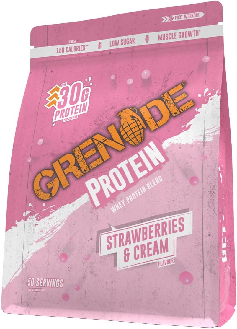 Grenade Strawberries & Cream Protein Powder 2kg