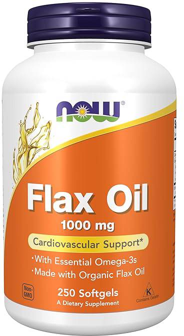 Now Foods, Flax Oil With Essential Omega-3'S, 250 Softgels