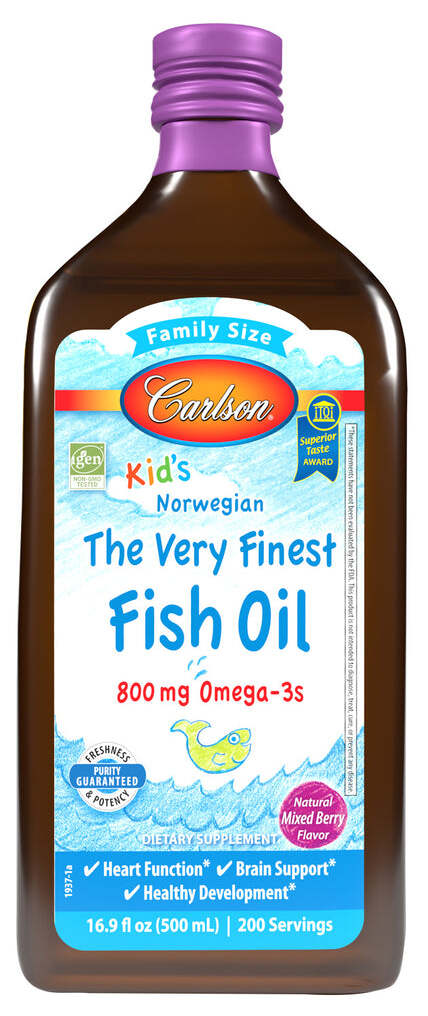 Carlson Kids The Very Finest Fish Oil Mixed Berry800mg 500ml