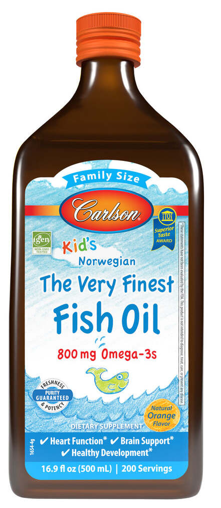 Carlson Kid's The Very Finest Fish Oil Orange 800mg 500ml