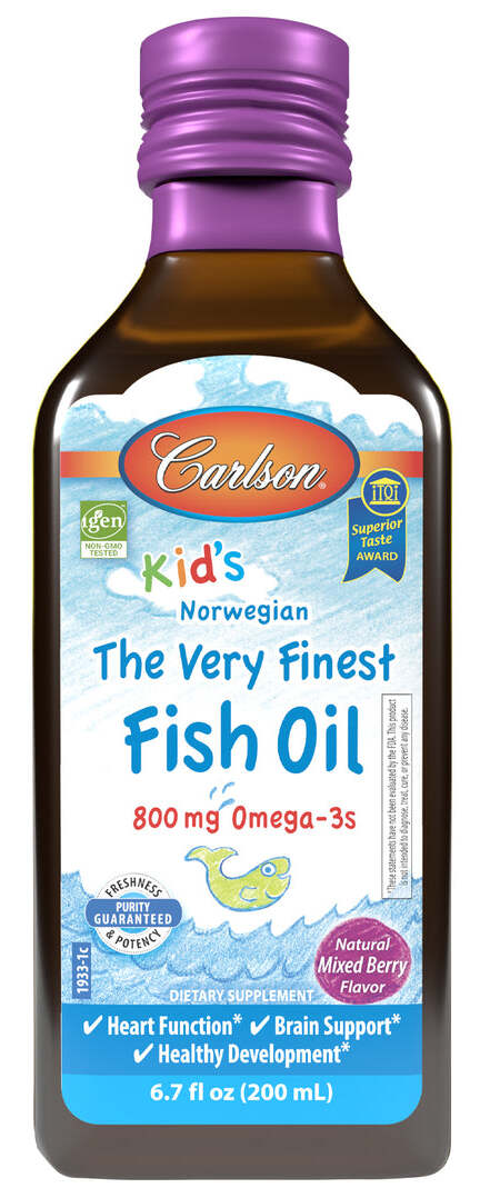 Carlson Kids The Very Finest Fish Oil,Mixed Berry800mg200ml