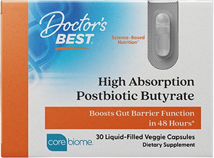 Doctor's Best Hi Abs Postbiotic Butyrate with Corebiome 30VC