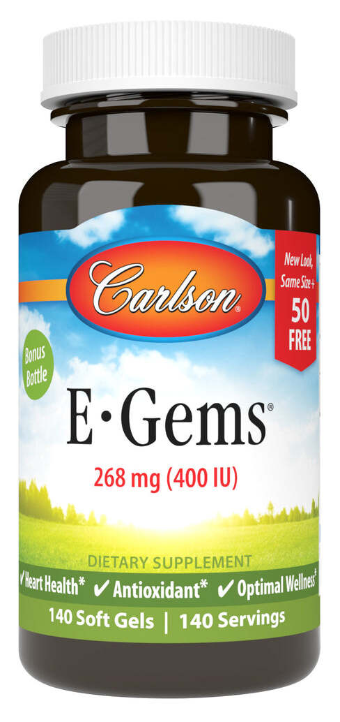 Carlson E-Gems 400 IU 140 Soft Gels