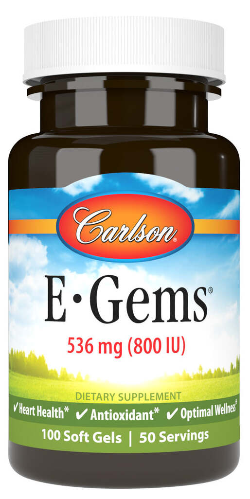 Carlson E-Gems 800IU 100 Soft Gels