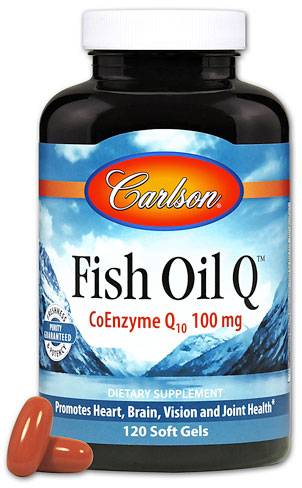 Carlson Fish Oil Q 100mg 60 Soft Gels