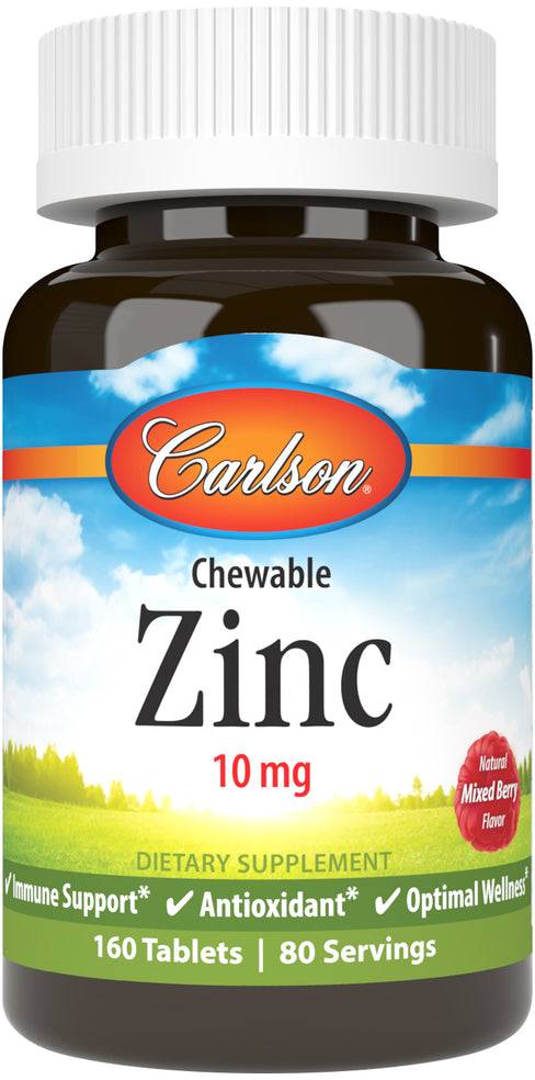 Carlson Adult Chewable Zinc 160 Tablet