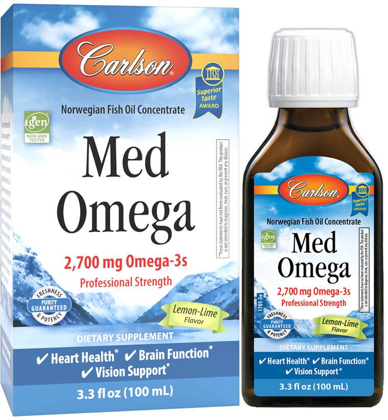 Carlson Med Omega Lemon Lime 700mg 100 mL