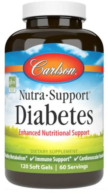 Carlson Nutra-Support Diabetes 120 Soft Gels
