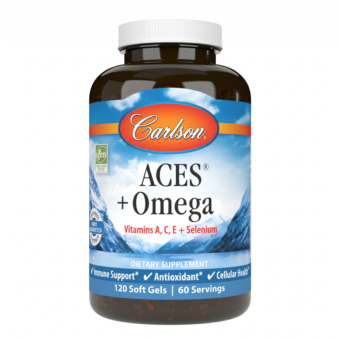 Carlson Aces + Omega - 120 Soft Gels