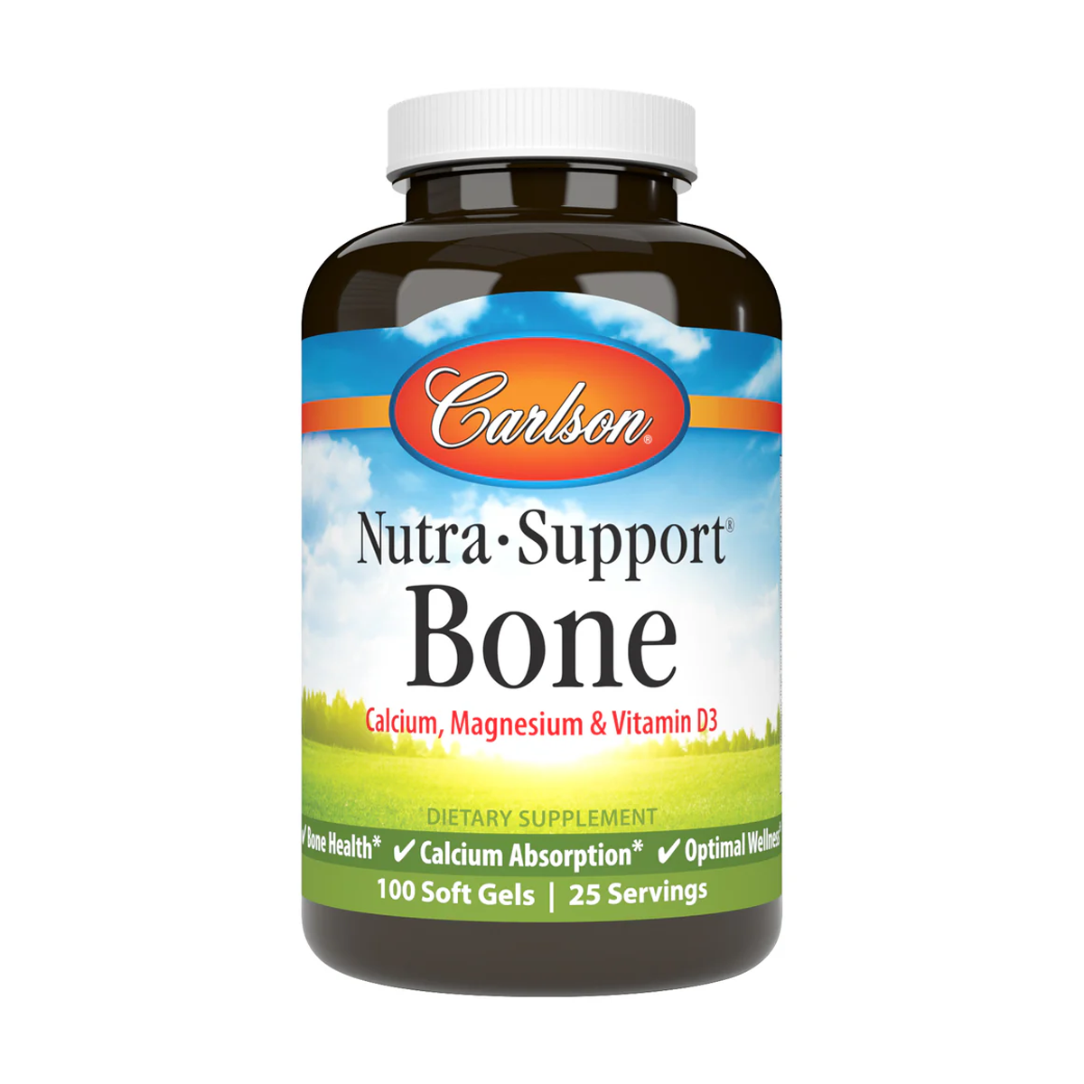 Carlson Nutra-Support Bone - 100 Soft Gels