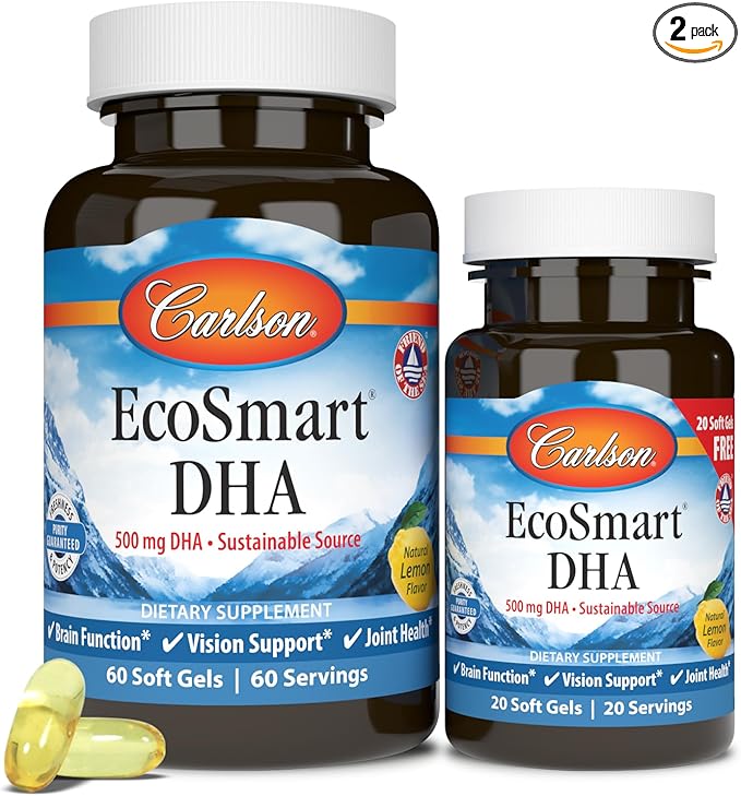 Carlson EcoSmartDHA 500mg 60+20 Soft Gels