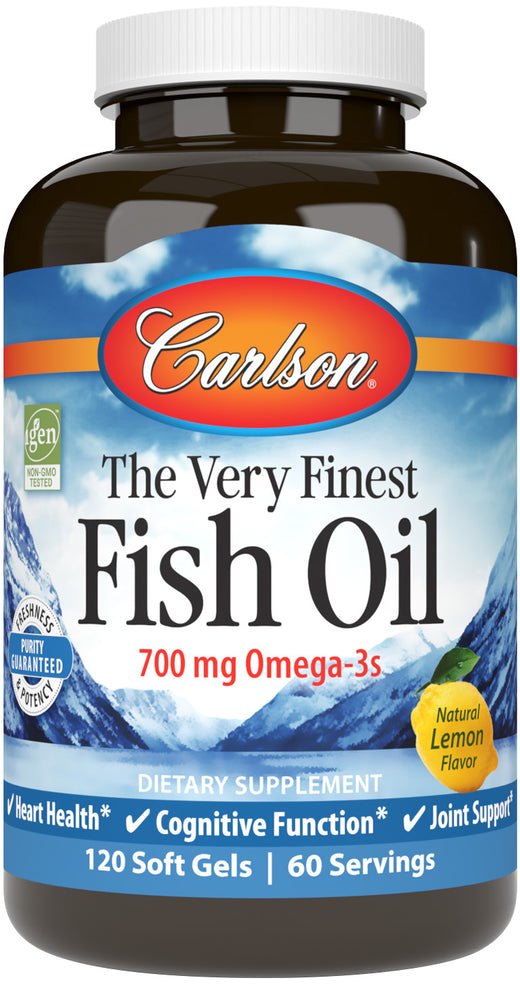 Carlson The Very Finest Fish Oil 700mg 90+30 Soft Gels