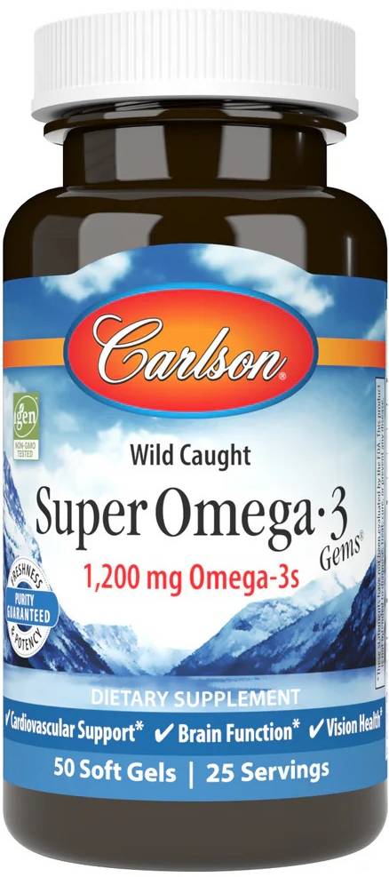 Carlson Super Omega-3 Gems 50 Soft Gels