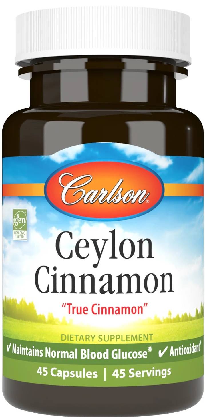 Carlson Ceylon Cinnamon 500mg 45 Capsules