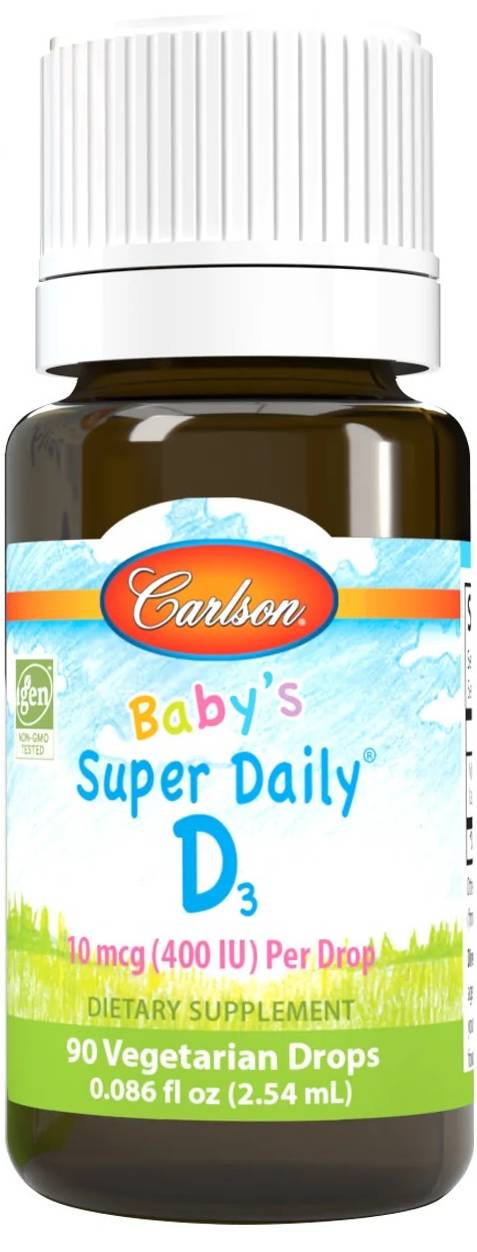 Carlson Super Daily D3 for Baby 400IU 90 Drops