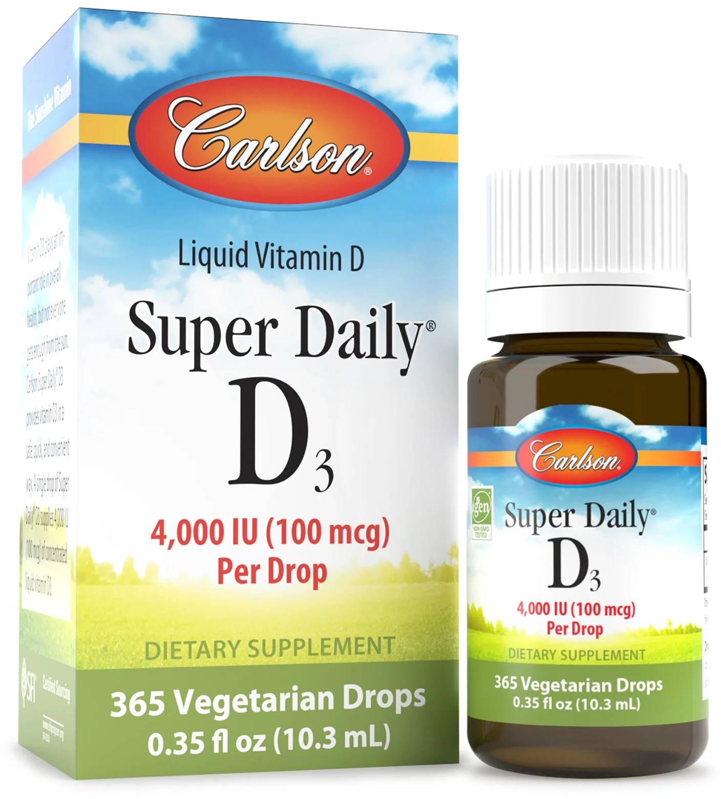 Carlson Super Daily D3 4000IU 10.3 ml