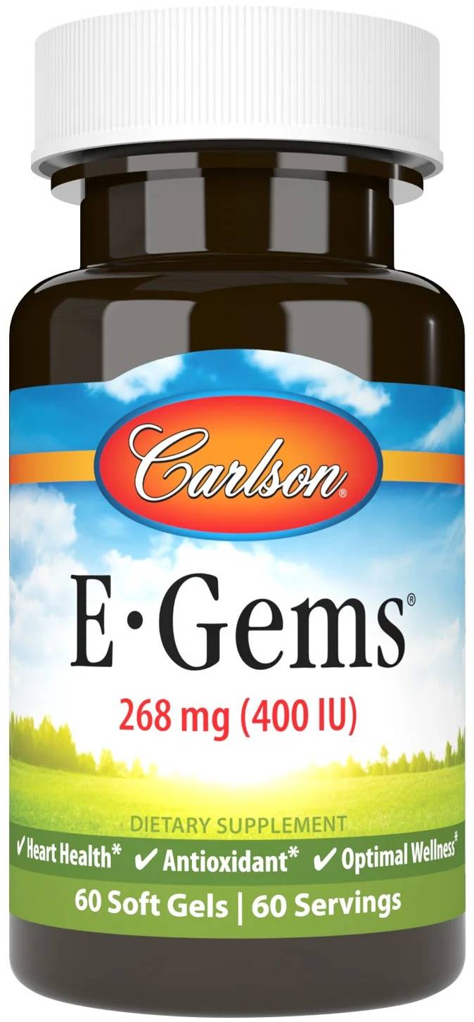 Carlson E-Gems 400IU 60 Soft Gels