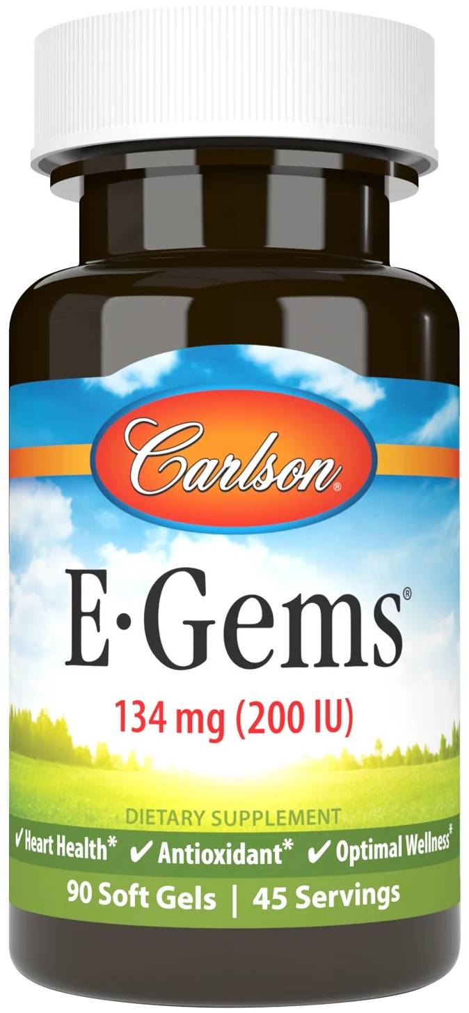 Carlson E-Gems 200IU 90 Soft Gels