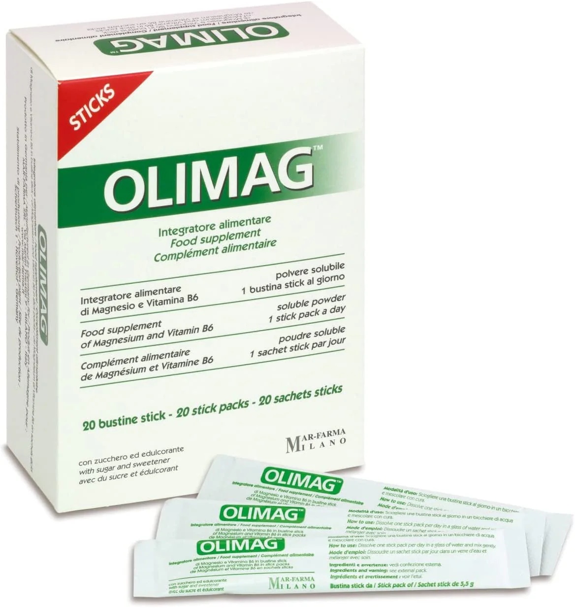 Olimag Oral Soluble Powder 20 Sticks