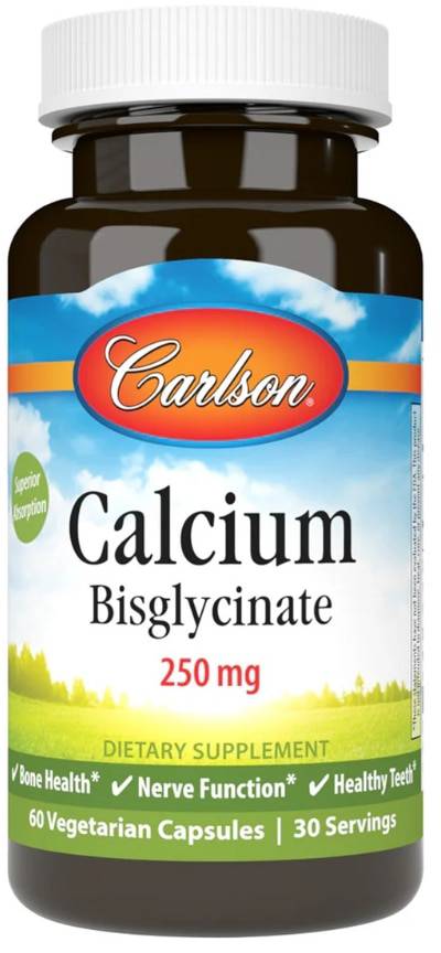 Carlson Calcium Bisglycinate 60 Caps