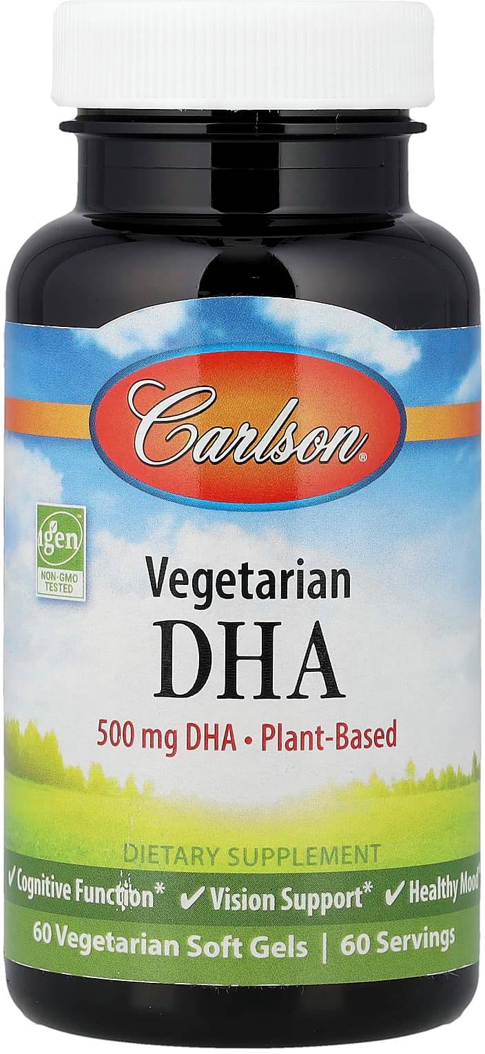 Carlson Vegetarian DHA 500 mg 60 Soft Gels
