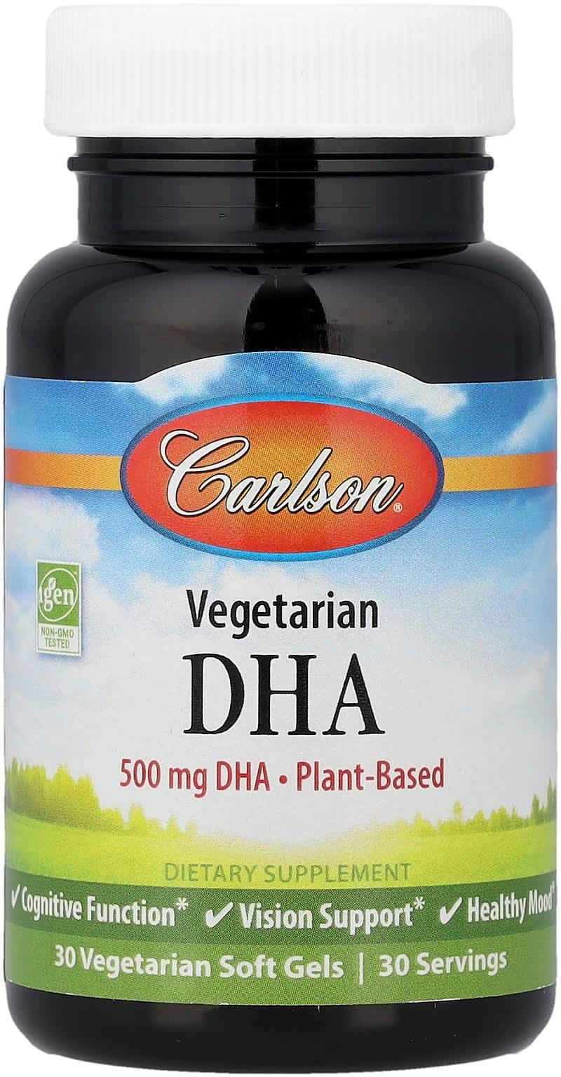 Carlson Vegetarian DHA 500 mg 30 Soft Gels