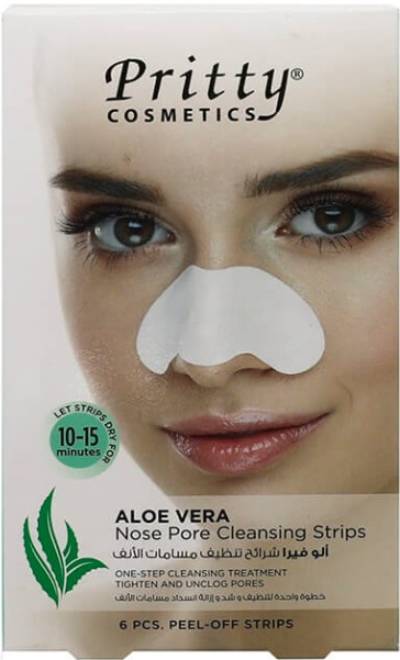 Pritty Nose Pore Cleansing Aloe Vera Strips - 6 Pieces
