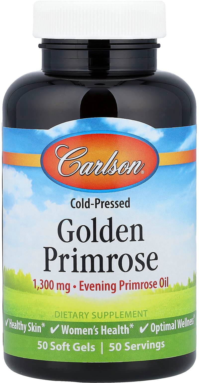 Carlson Golden Primrose 1300mg 50 Soft Gels
