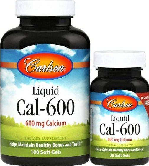 Carlson Cal-600 600mg 100+30 Soft Gels