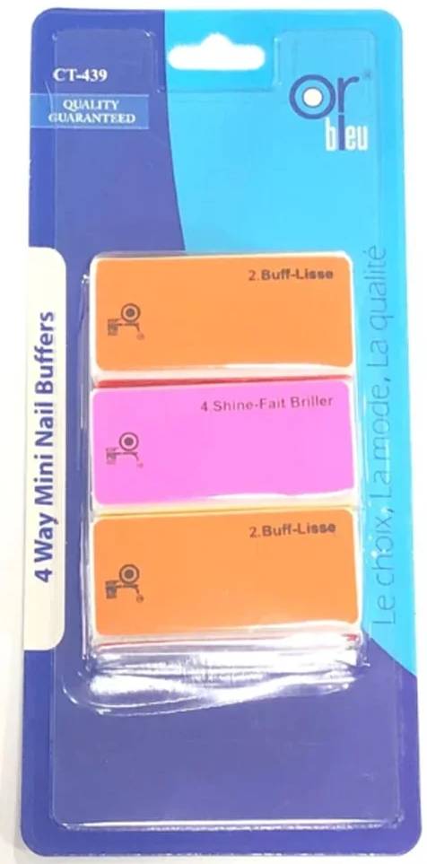 Or Bleu 4 Ways Mini Nail Buffers - Ct-439