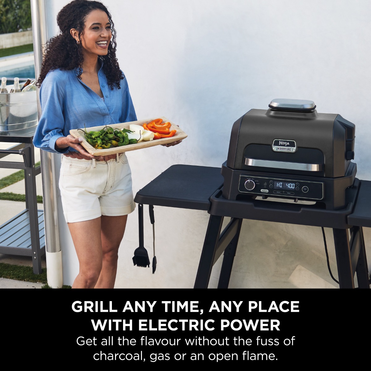 Ninja Woodfire Pro Xl Electric Bbq Grill & Smoker - OG850ME | Nahdi