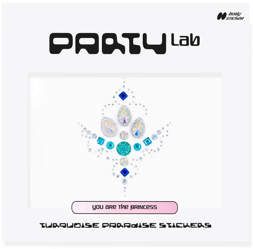 You Are The Princess Party Lab Turquoise Paradise Stickers