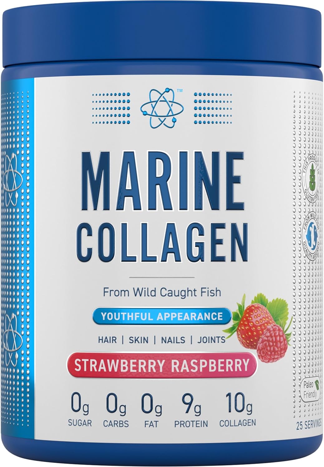 Applied Nutrition Marine Collagen 300G Strawberry Raspberry