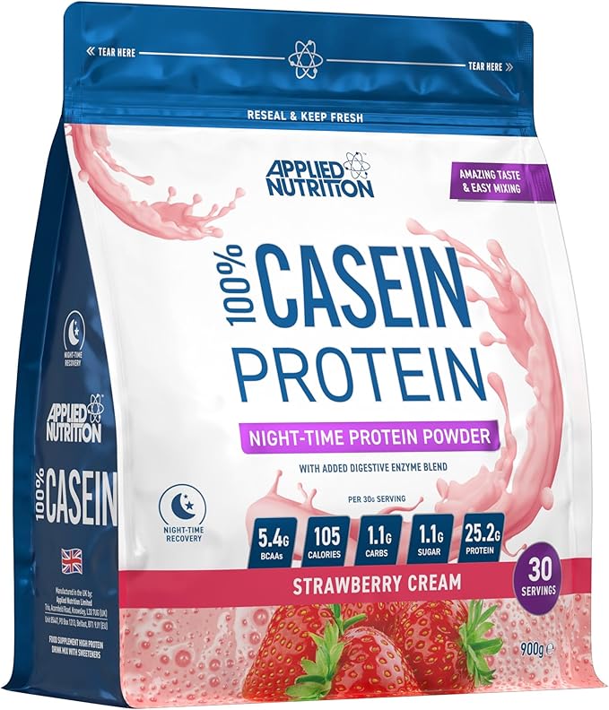 Applied Nutrition Casein Strawberry & Cream 900G