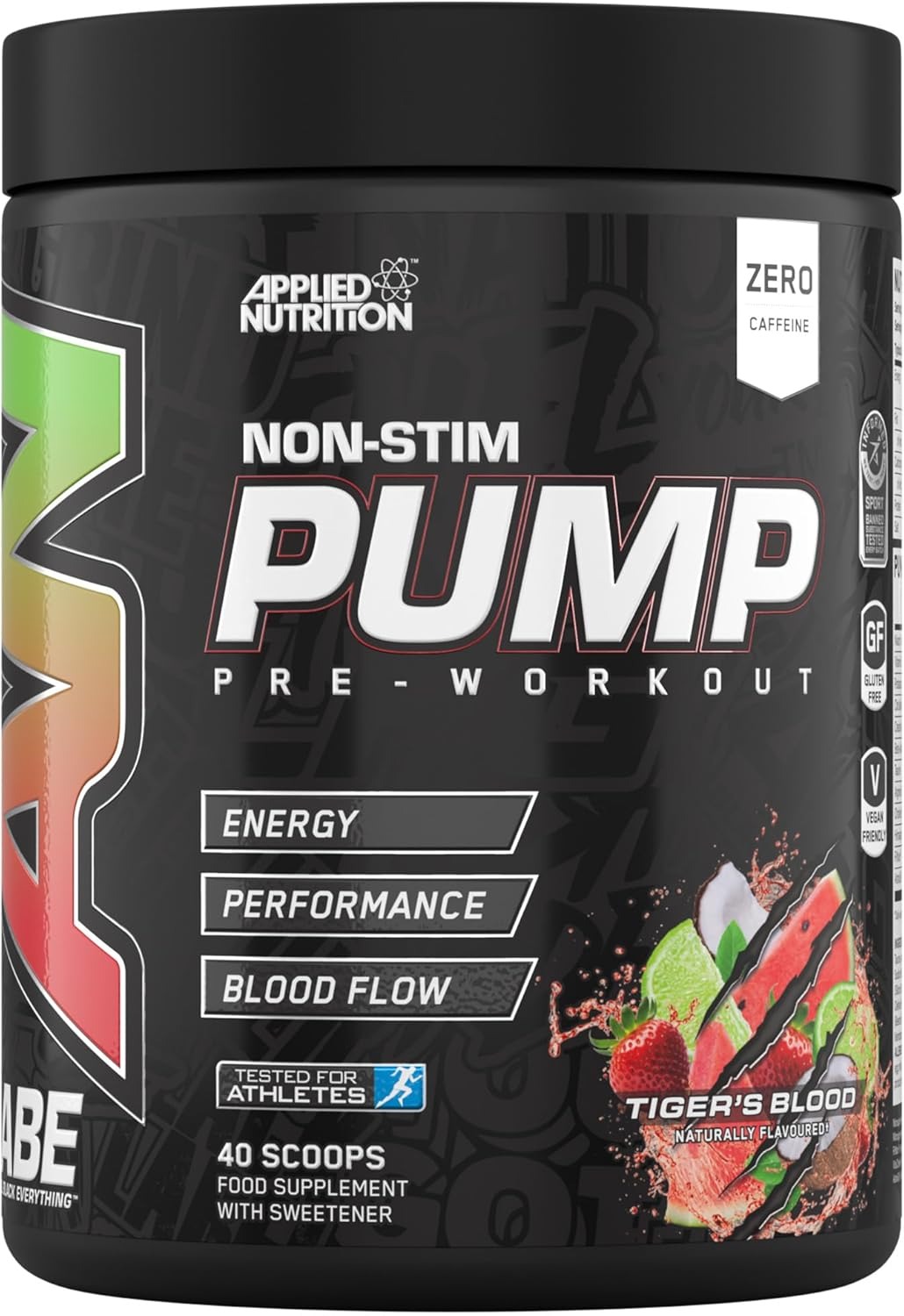 Applied Nutrition Abe Zero Stim Pre Workout Pump - Tigers Blood 500 gm