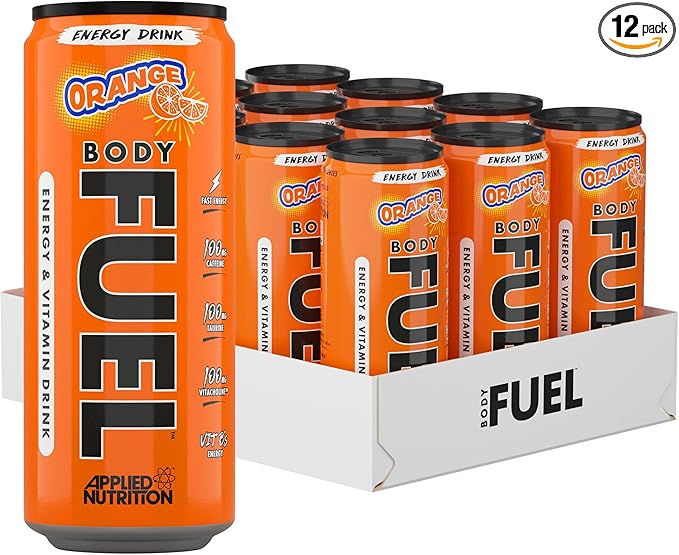 Applied Nutrition Body Fuel Energy Can Orange 330Ml X 12