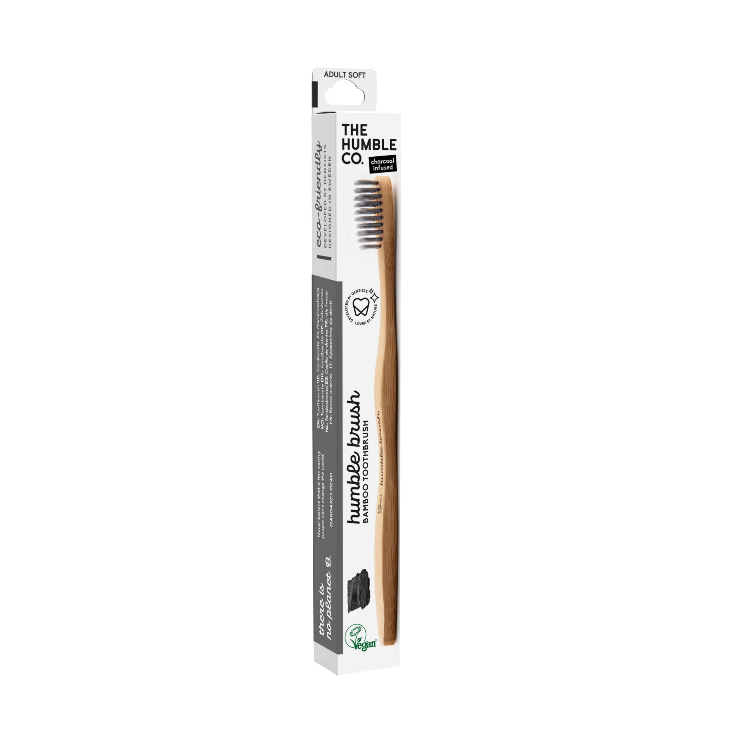 Humble Brush Bamboo Soft Flat Curved-Mixed Colors