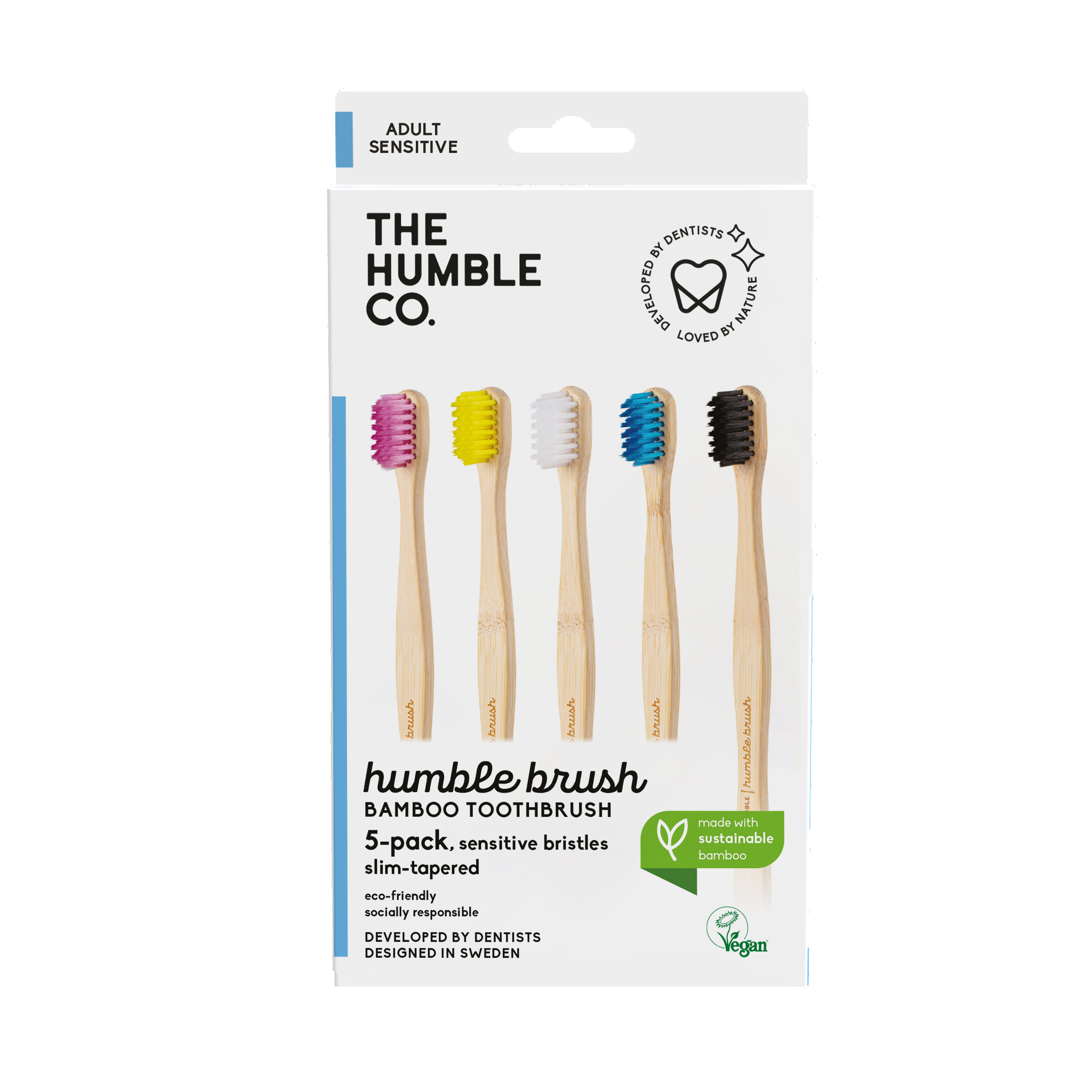 Humble Brush Bamboo Sensitive Curved 5 Colors