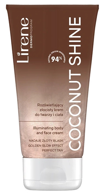 Lirene Golden Body And Face Cream Coconut Shine 150ml