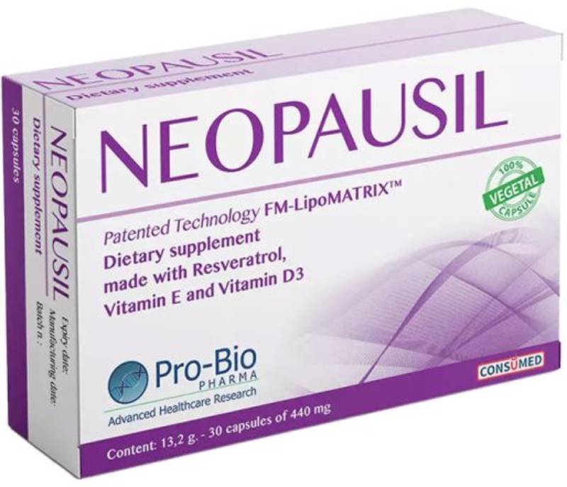 Neopausil Dietary Supplement Vitamin E & D3 - 30 caps