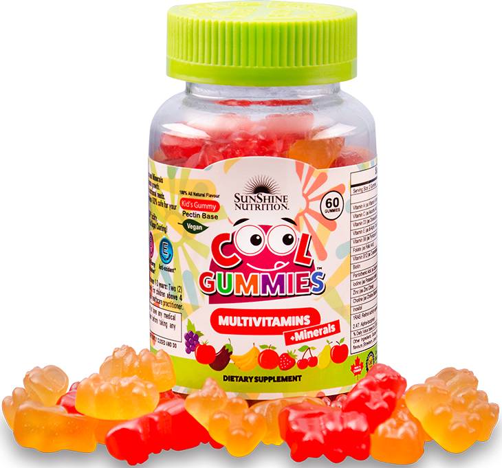 Sunshine Cool Gummies Kids Vegan Mvit+Minerals 120'S
