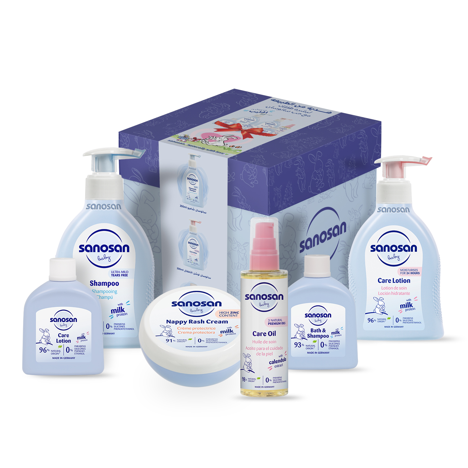 Sanosan Baby Gift Box Blue - 6 Items