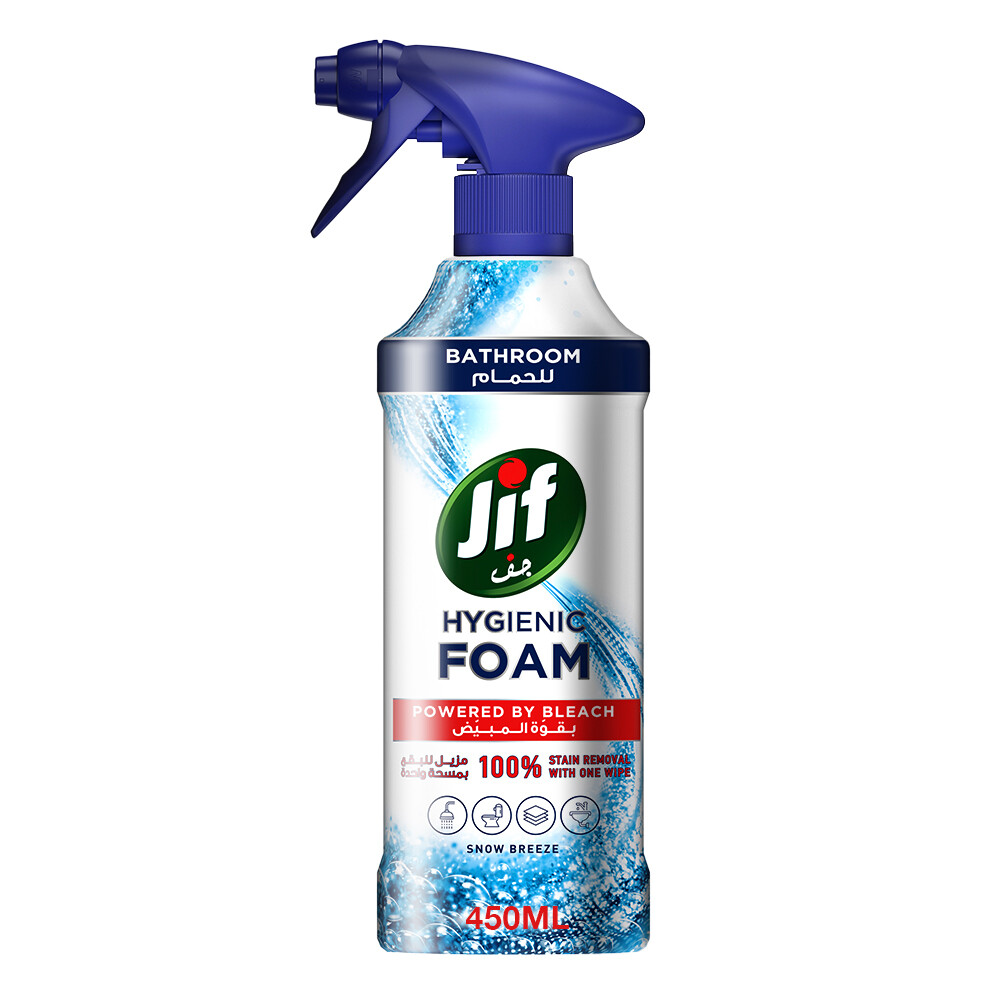 Jif Hygienic Foam Spray, Bathroom, 450ml