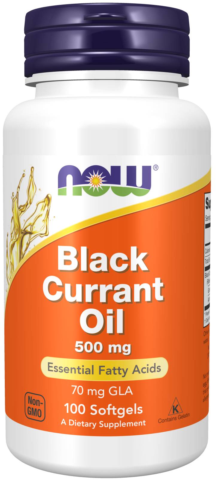 NOW Foods, Black Currant Oil, 500 mg, 100 Softgels
