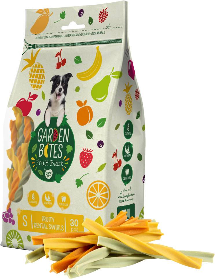 Garden Bites Fruity Dental Swirls S -13 cm