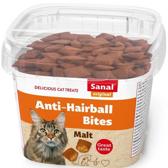 Sanal Cheese Bites In Cup Anti Hairball for Cats - 75 gm