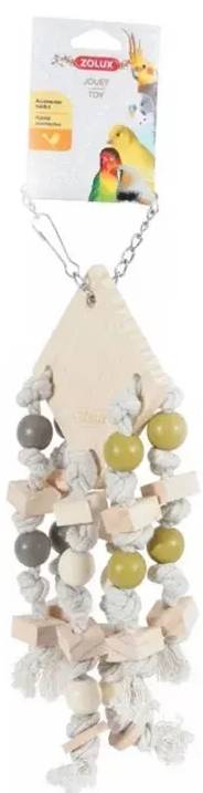 Zolux Wooden Hanging Toy With 6 Ropes