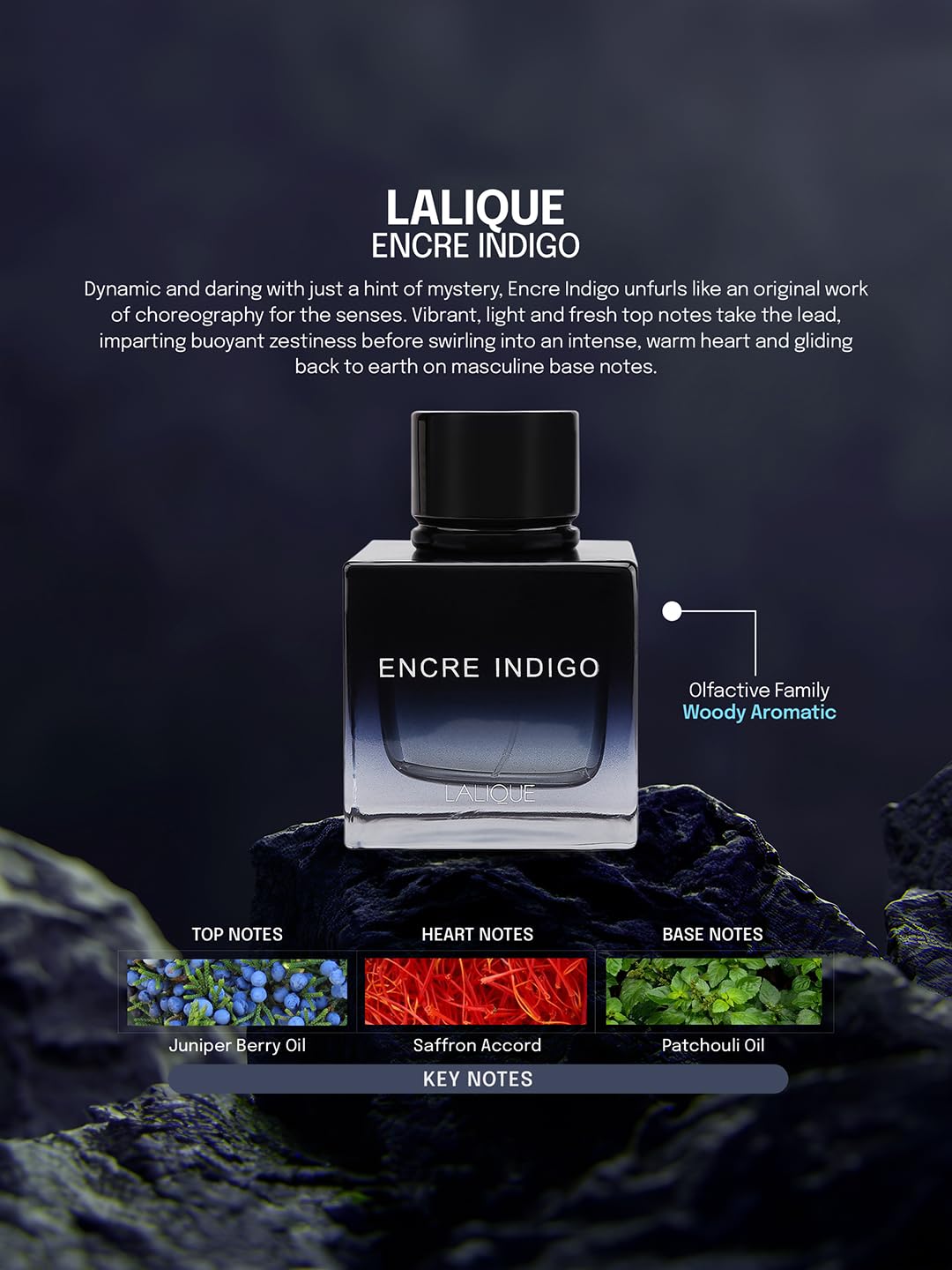 Lalique Encre Indigo Eau de Parfum For Men - 100 ml | Nahdi