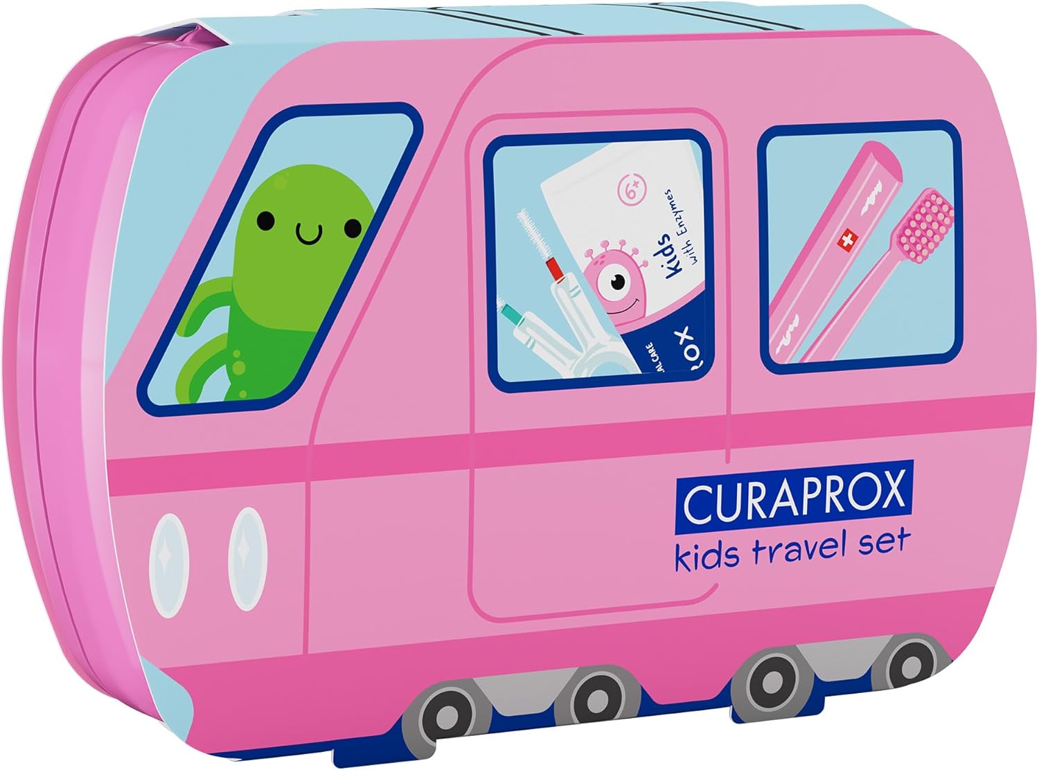 Curaprox Kids Travel Set -  Pink